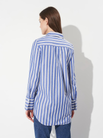 Сорочка Monki модель 8852541wer_Сине-белый Фото