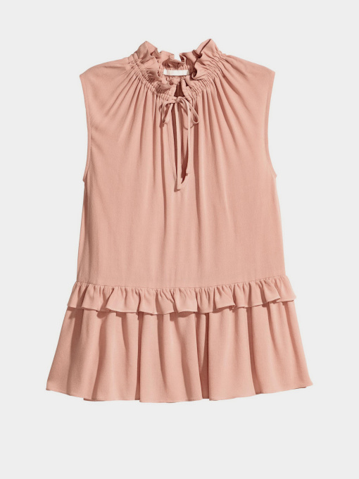 Блуза H&M модель 5031335abr_Пудровый Фото