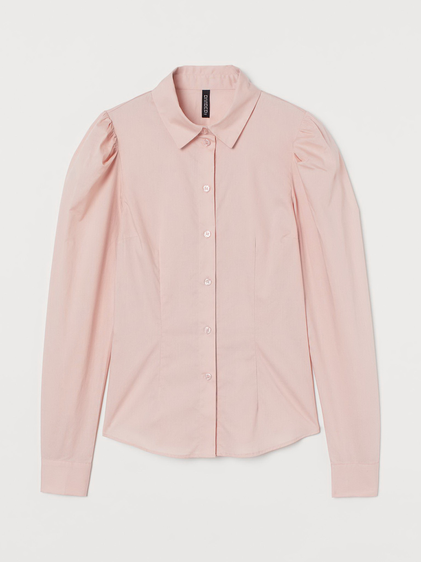 Рубашка повседневная H&M модель 9111082wer_Пудровый Фото