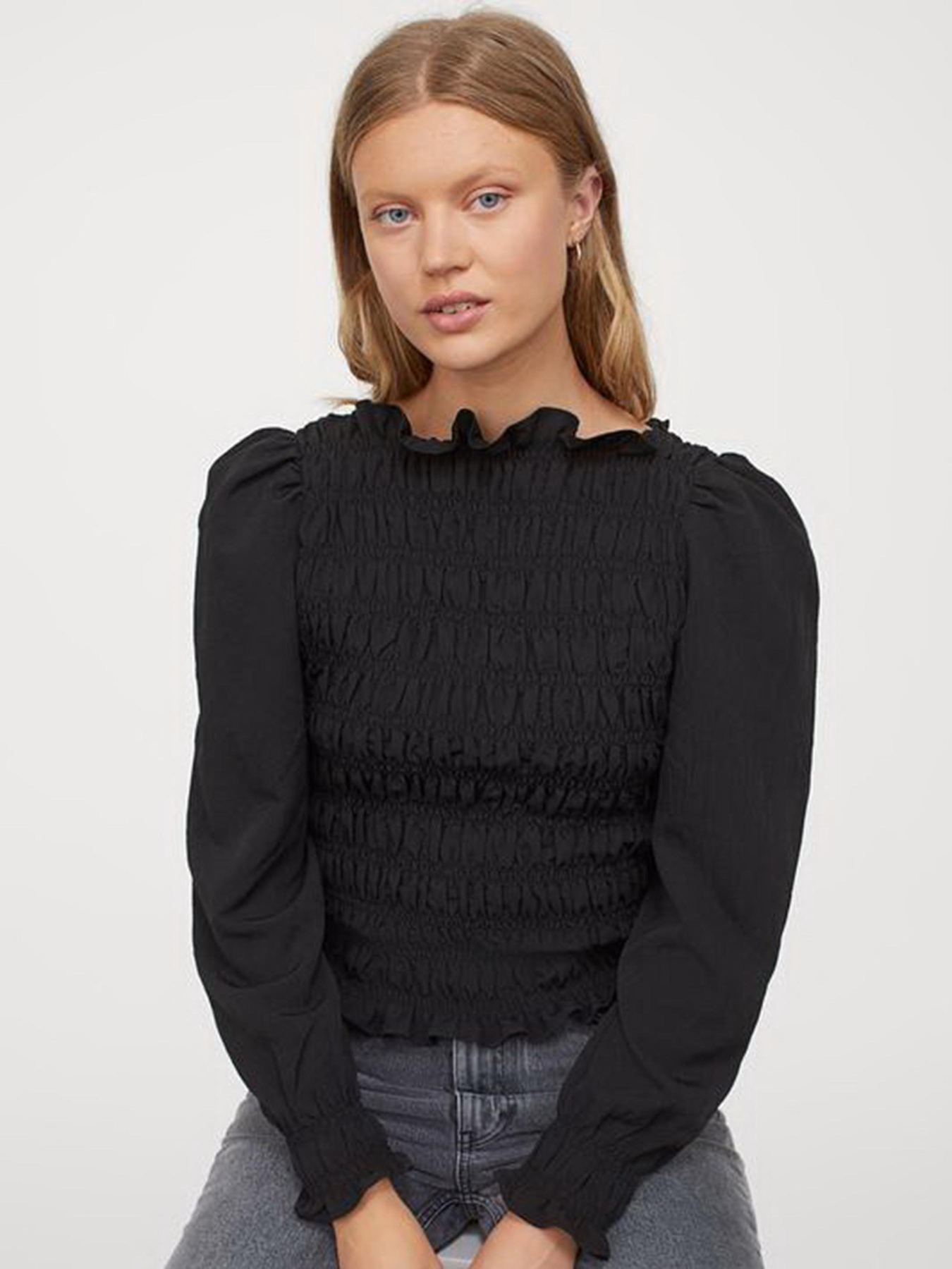 Блуза H&M модель 8819422wer_Черный Фото