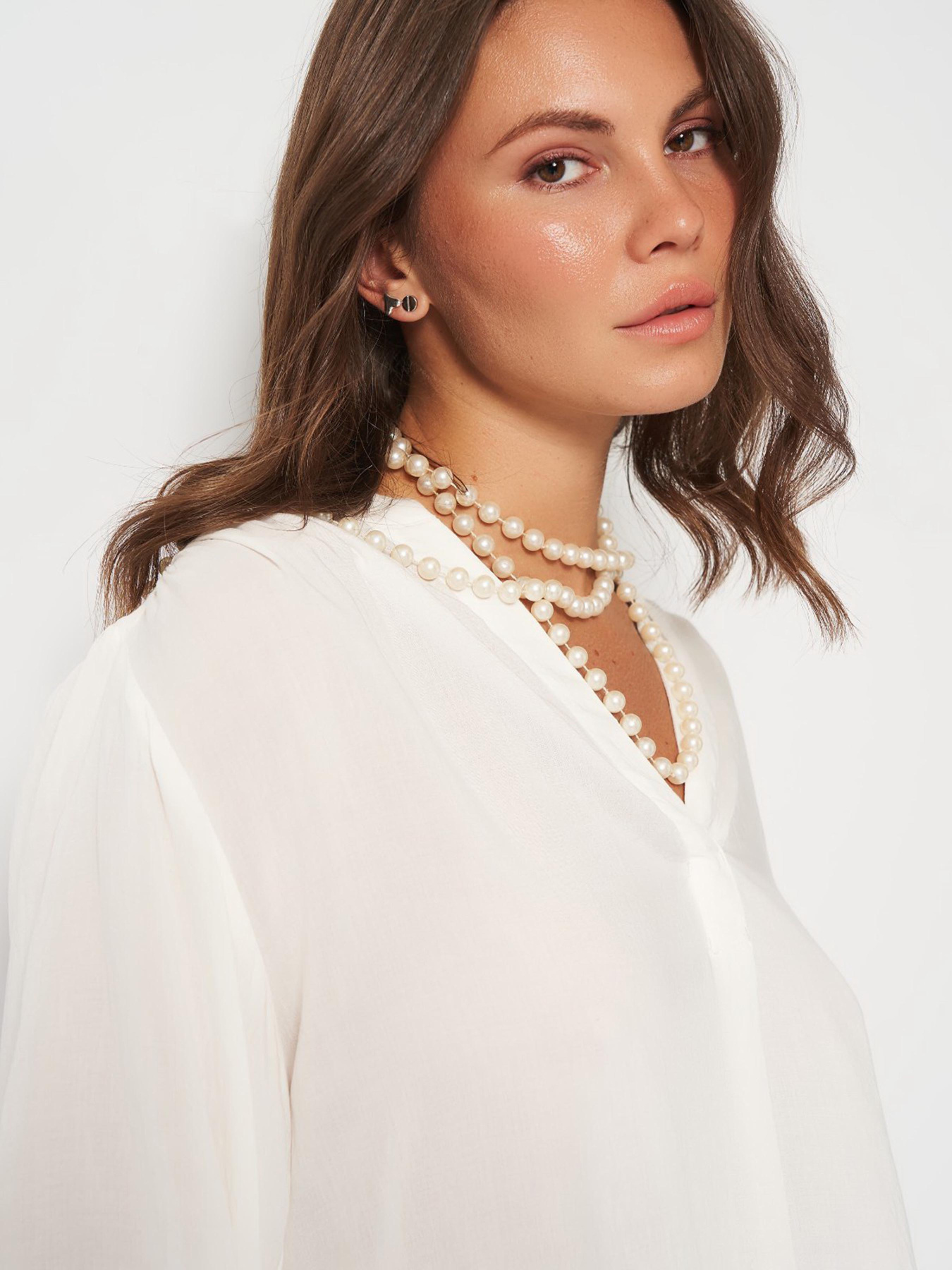 Блуза H&M модель 9350092wer_Молочный Фото