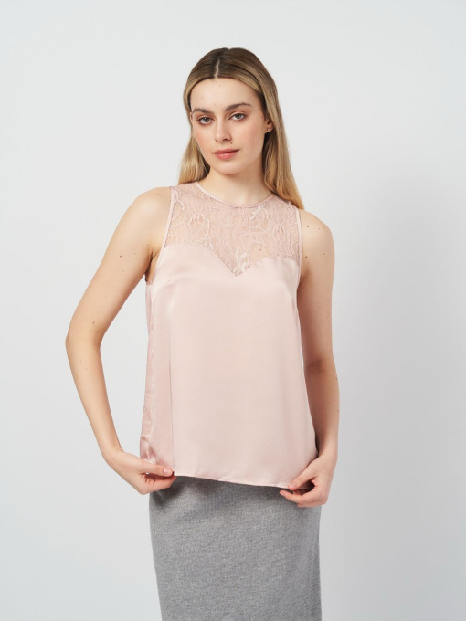 Блуза H&M модель 4672325wer_Пудровый Фото