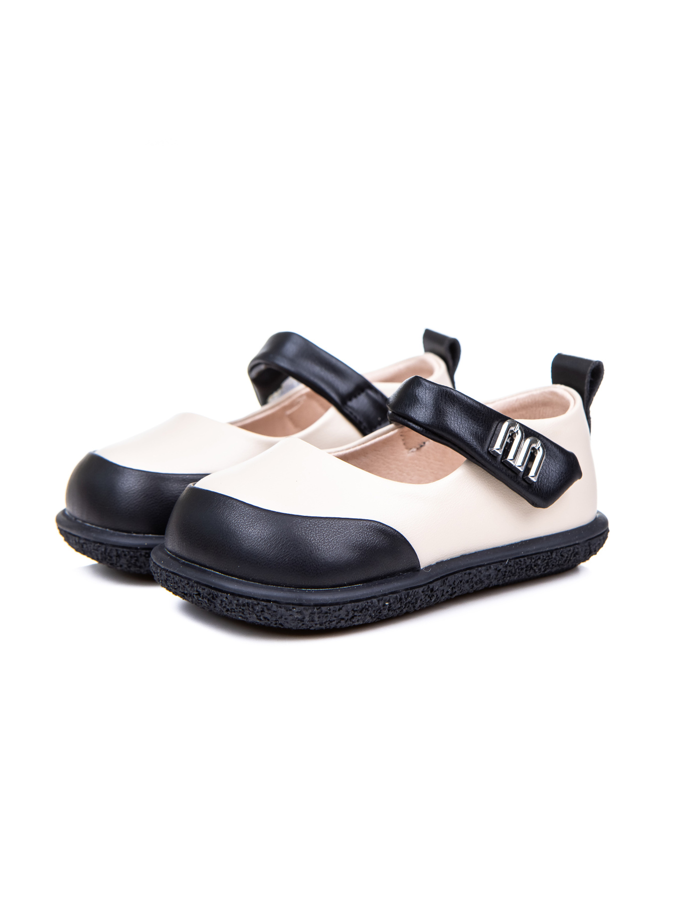 Туфли Calorie  модель BY5807 бежево-чорні (16-19) Фото