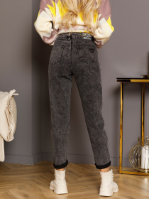 Джинси мом ISSA Plus Модель WN20-225_gray Фото