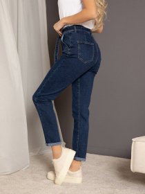 Джинсы мом ISSA Plus модель WN20-222_blue Фото