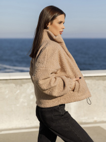 Демисезонная куртка ISSA Plus модель 12979_brown Фото