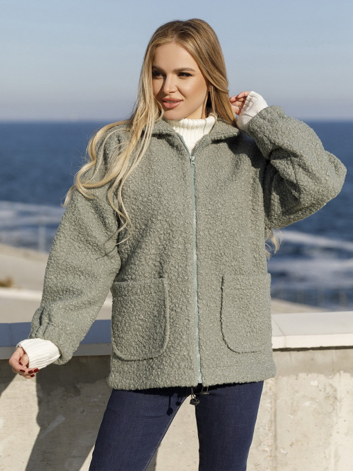 Демисезонная куртка ISSA Plus модель 12978_olive Фото