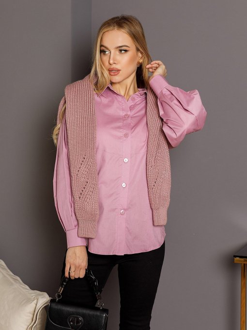 Сорочка ISSA Plus модель SA-353_lilac Фото