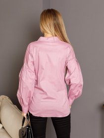 Сорочка повсякденна ISSA Plus модель SA-353_lilac Фото