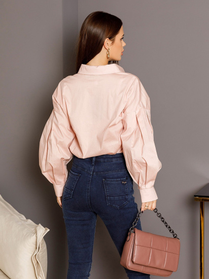 Сорочка ISSA Plus модель SA-353_pink — фото 3 - INTERTOP