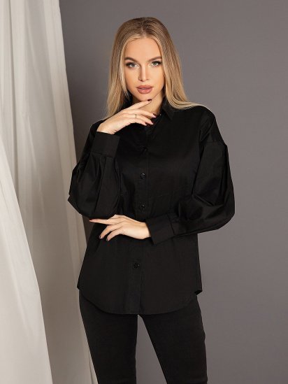 Рубашка ISSA Plus модель SA-353_black - фото