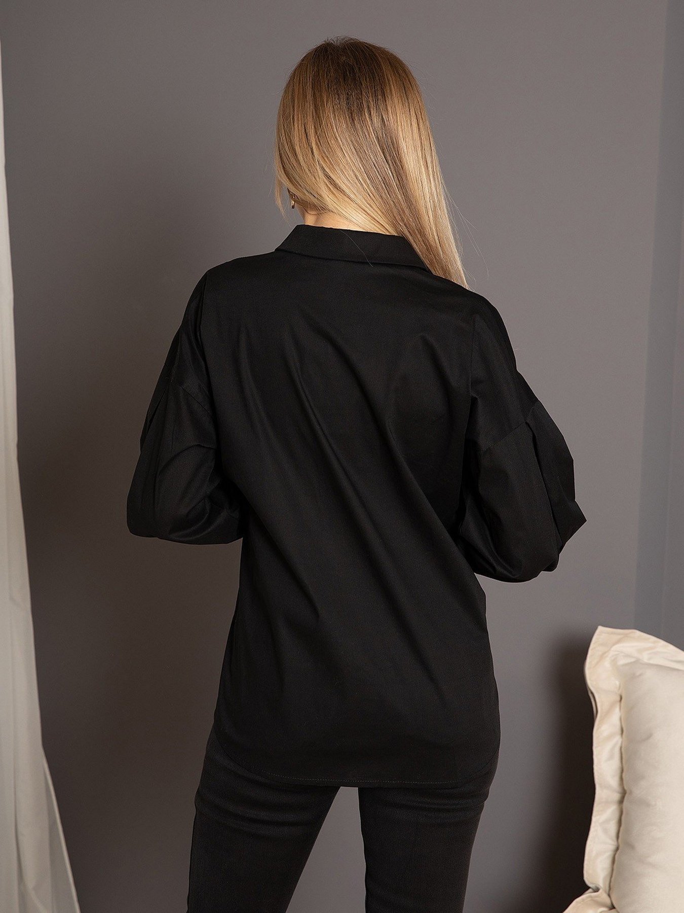 Рубашка повседневная ISSA Plus модель SA-353_black Рубашка повседневная ISSA Plus модель SA-353_black Фото