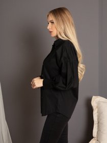 Рубашка повседневная ISSA Plus модель SA-353_black Рубашка повседневная ISSA Plus модель SA-353_black Фото