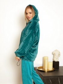 Худи ISSA Plus модель 12989_turquoise Фото