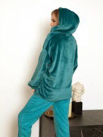 Худи ISSA Plus модель 12989_turquoise Фото