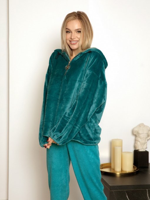 Худі ISSA Plus модель 12989_turquoise Фото