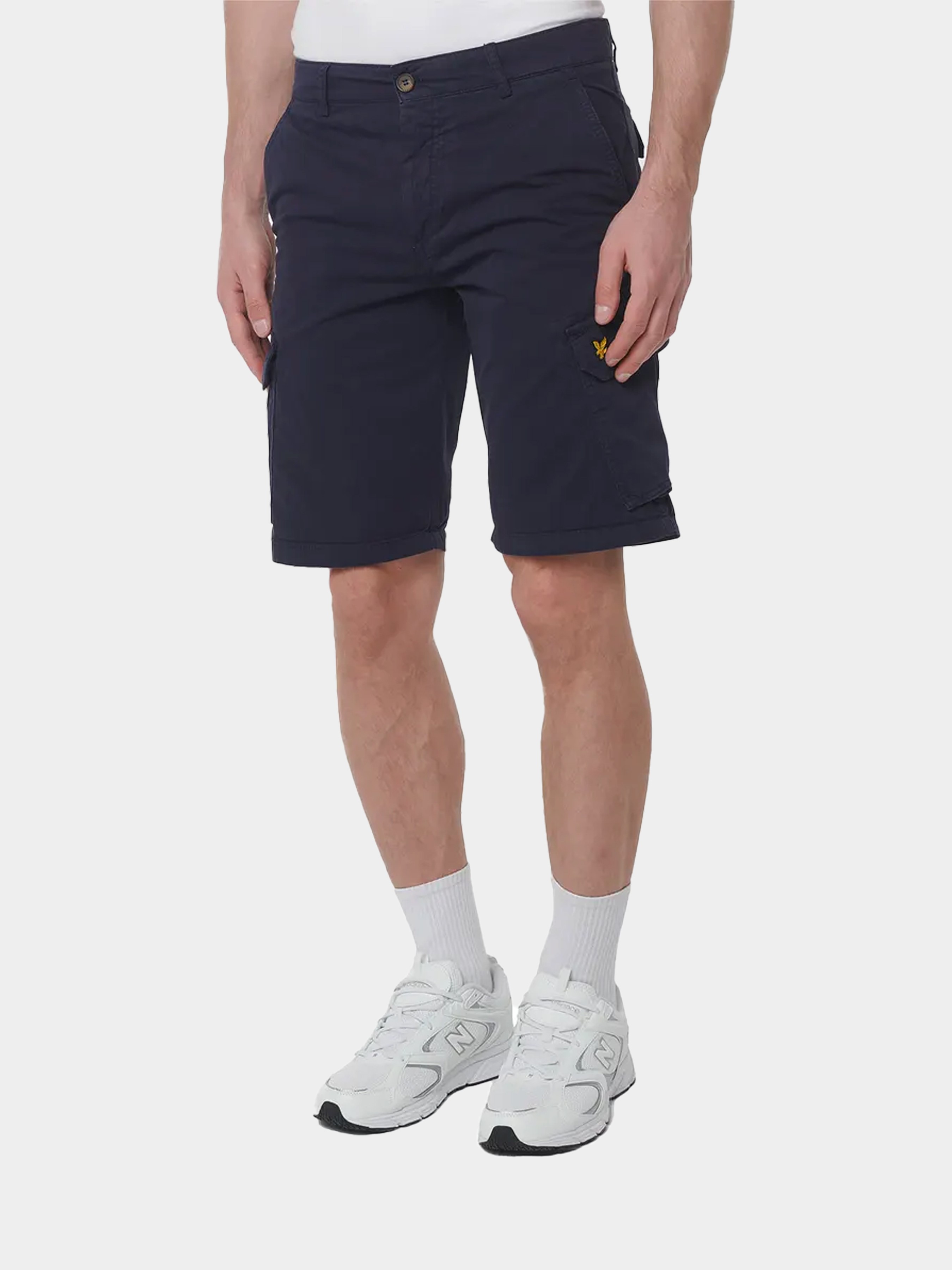 Бавовняні Чоловічі Повсякденні шорти Lyle & Scott  (areurl-12949) колір синій Lyle & Scott - купити в Україні