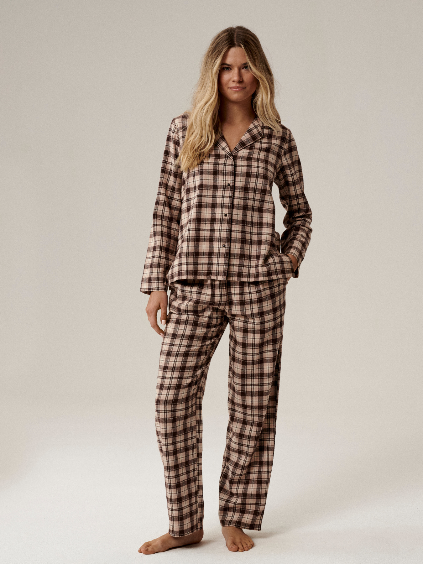 Пижама Atlantic модель NLP-505_BRO_BEZ_ECR Фото