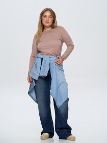 Лонгслив Роза модель 241209_cappuccino Фото