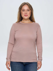 Лонгслів Роза модель 241209_cappuccino Фото