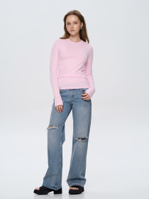 Лонгслив Роза модель 241209_pink Фото