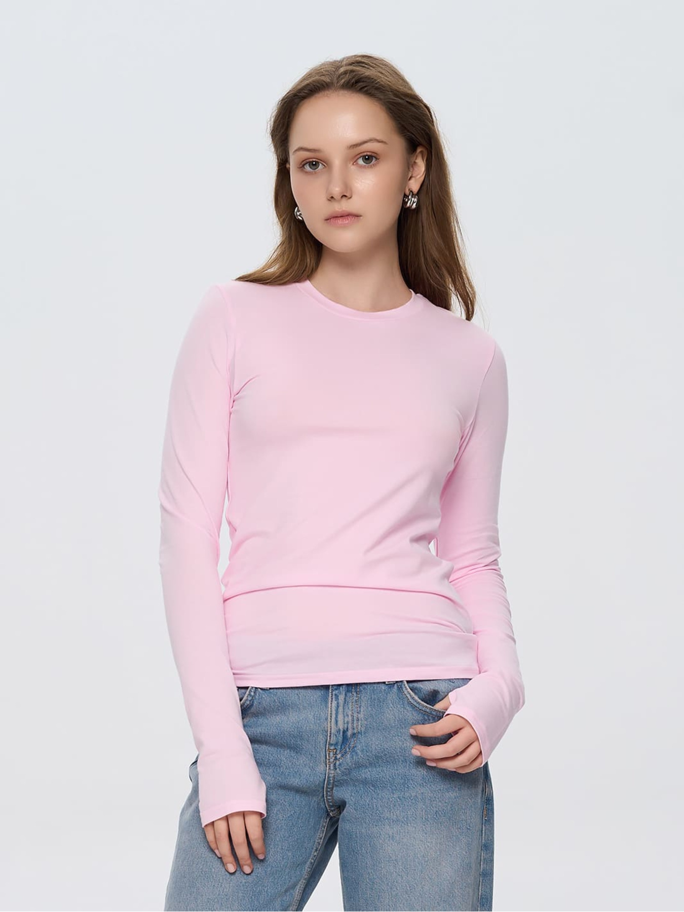 Лонгслів Роза модель 241209_pink Фото