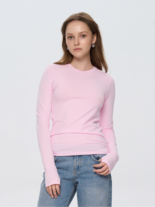 Лонгслив Роза модель 241209_pink Фото