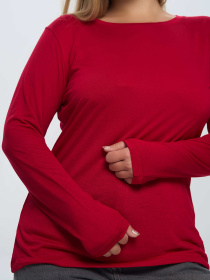 Лонгслив Роза модель 241209_red Фото