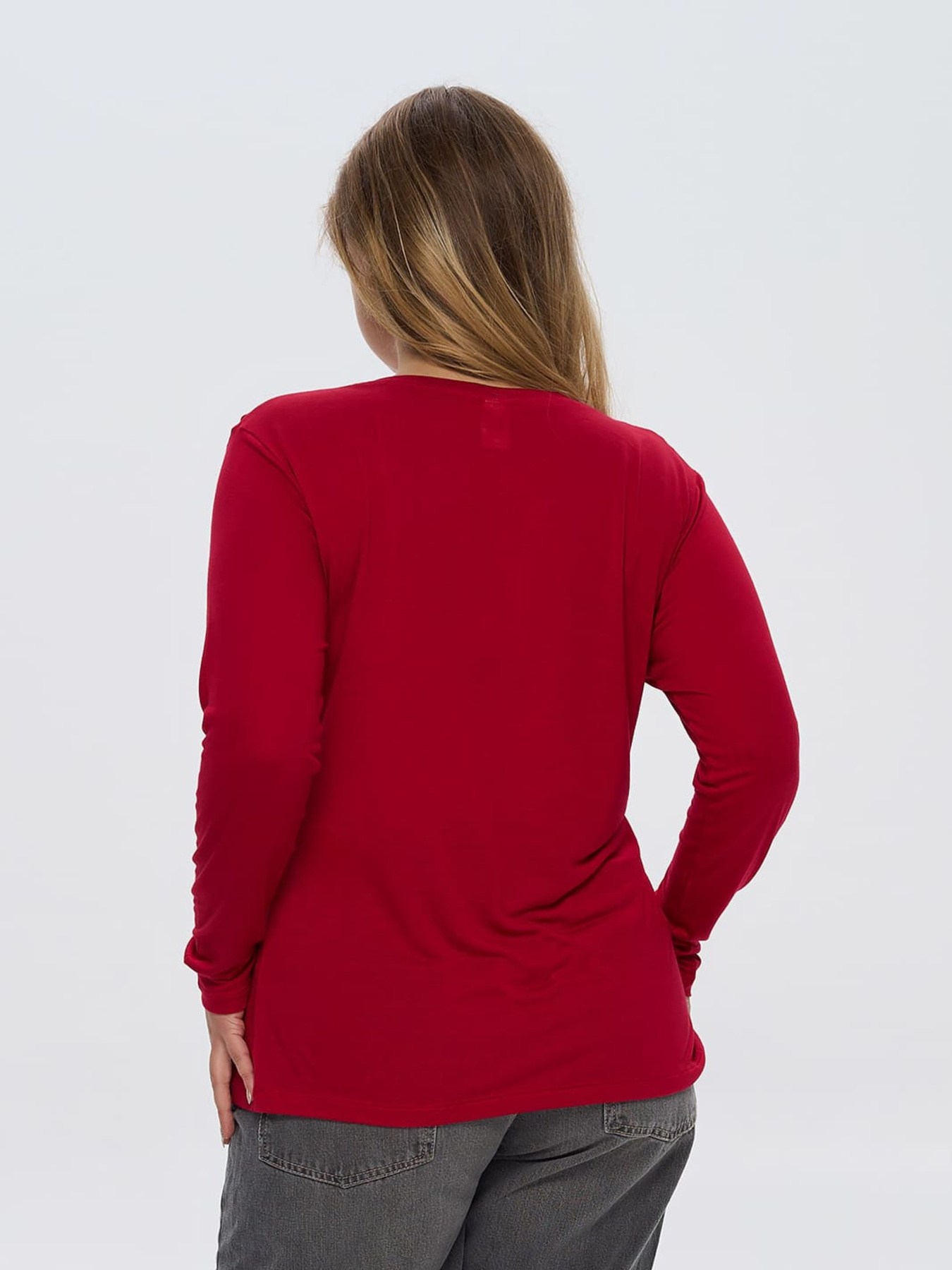 Лонгслив Роза модель 241209_red Фото