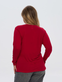 Лонгслив Роза модель 241209_red Фото