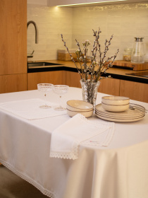 Комплект серветок з мереживом 2шт. Едельвіка модель 29-25-09 Фото