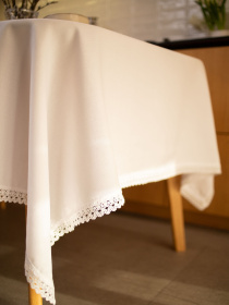 Скатертина з мереживом Едельвіка модель 3125-09 Фото