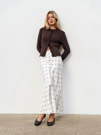 Юбка миди Romashka Горошок модель 206030505072 Фото