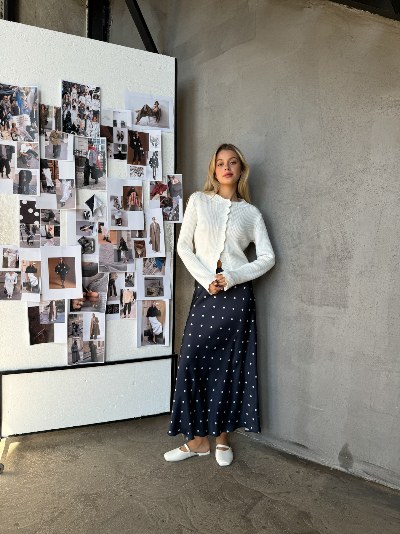 Спідниця міді Romashka Горошок модель 206030505059 Фото