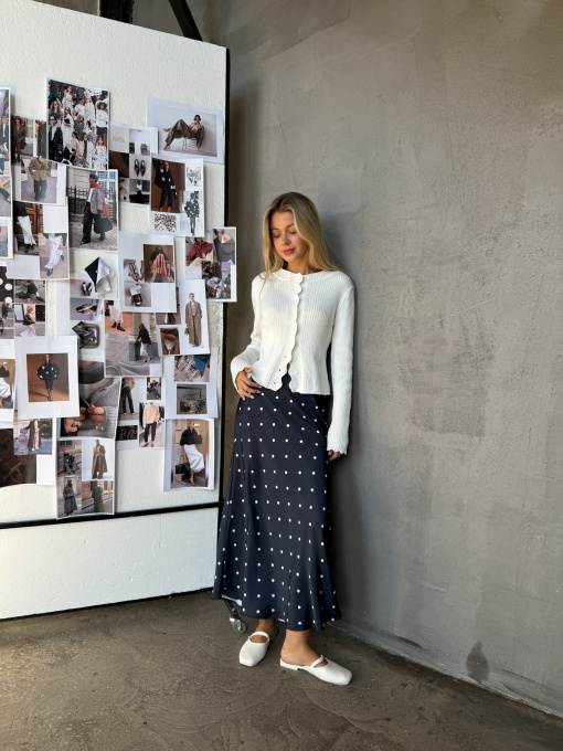 Спідниця міді Romashka Горошок модель 206030505059 Фото