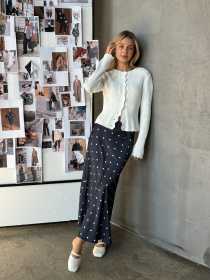 Юбка миди Romashka Горошок модель 206030505059 Фото