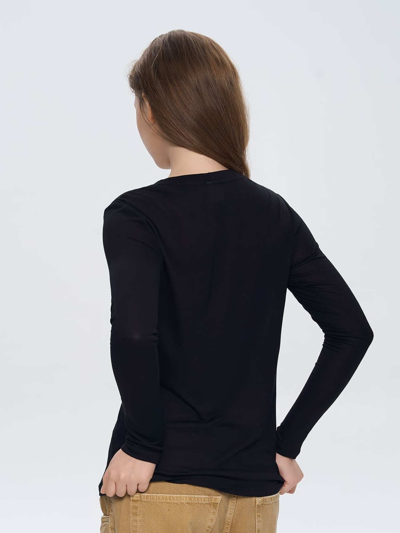 Лонгслив Роза модель 241209_black Фото