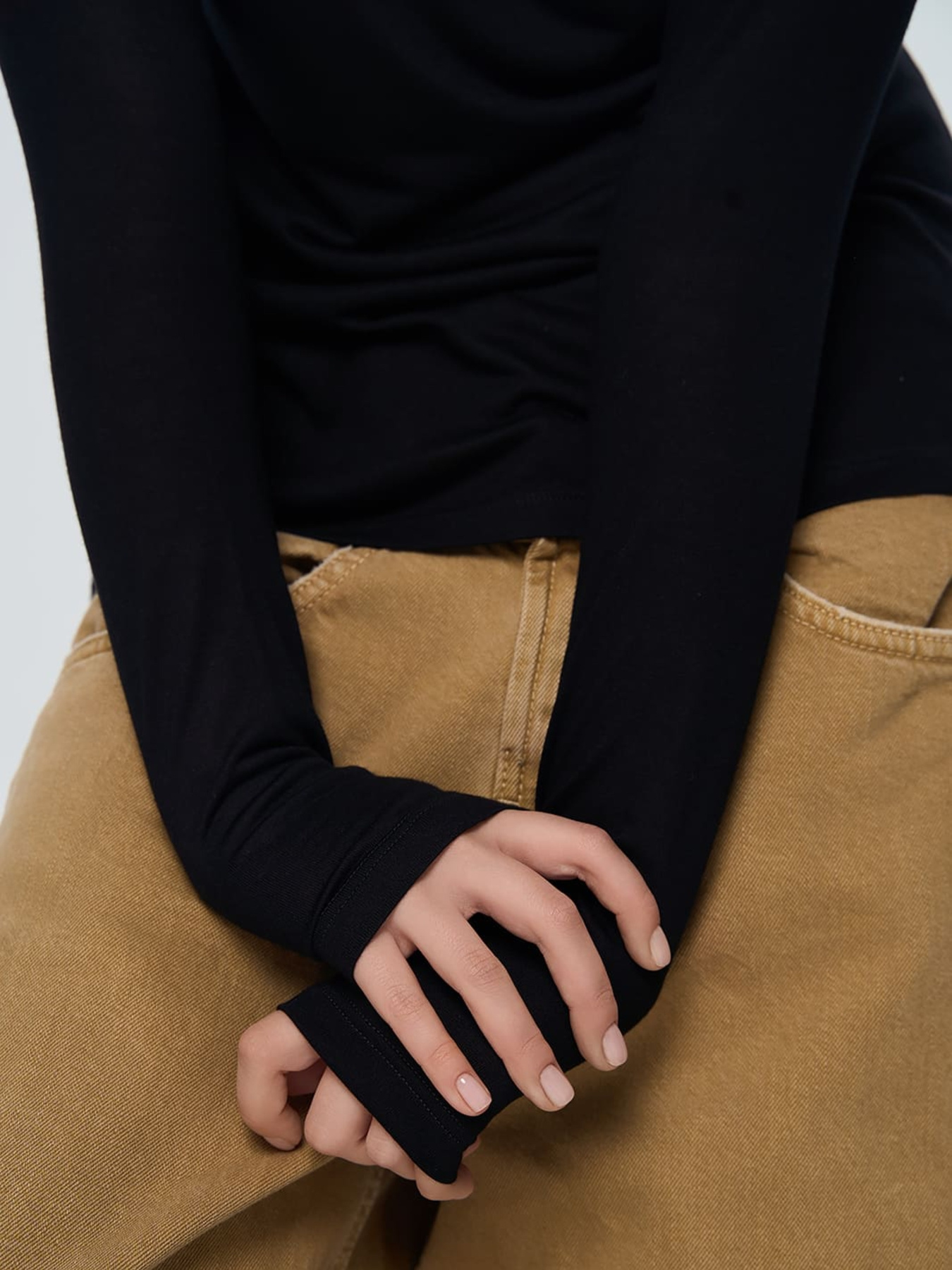 Лонгслив Роза модель 241209_black Фото