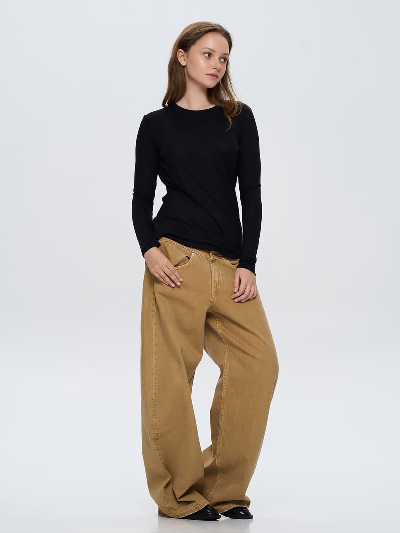 Лонгслів Роза модель 241209_black Фото