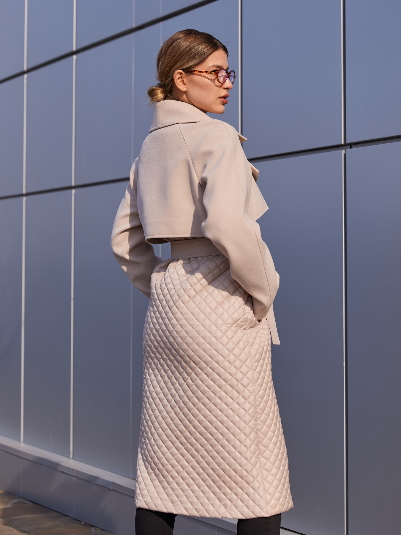 Пальто с утеплителем MilaNova модель Пальто ПВ - 305 молоко Фото