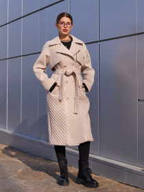 Пальто з утеплювачем MilaNova модель Пальто ПВ - 305 молоко Фото