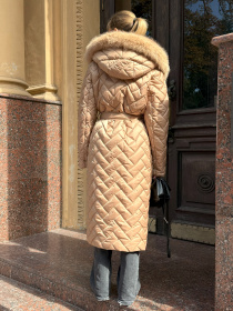 Пальто с утеплителем MilaNova модель Плащ ПВ - 389 кемел Фото
