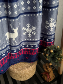 Покрывало Well Soft новогоднее с Оленями Ecotton модель 23221 Фото