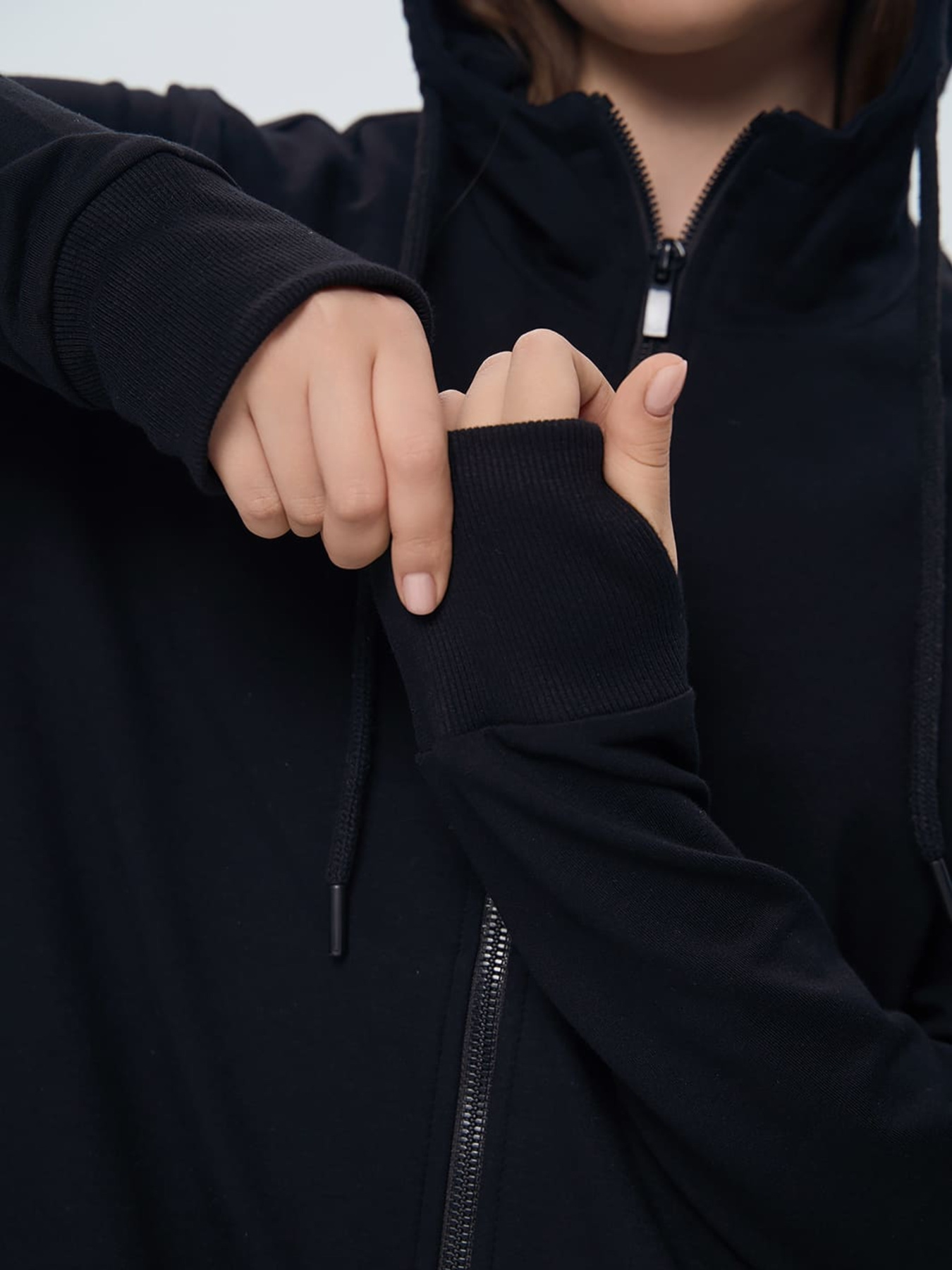 Худи Роза модель 240218_black Фото