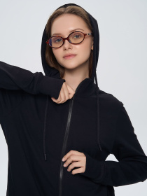 Худи Роза модель 240218_black Фото