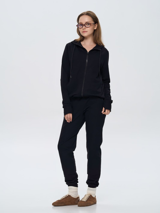 Худи Роза модель 240218_black Фото