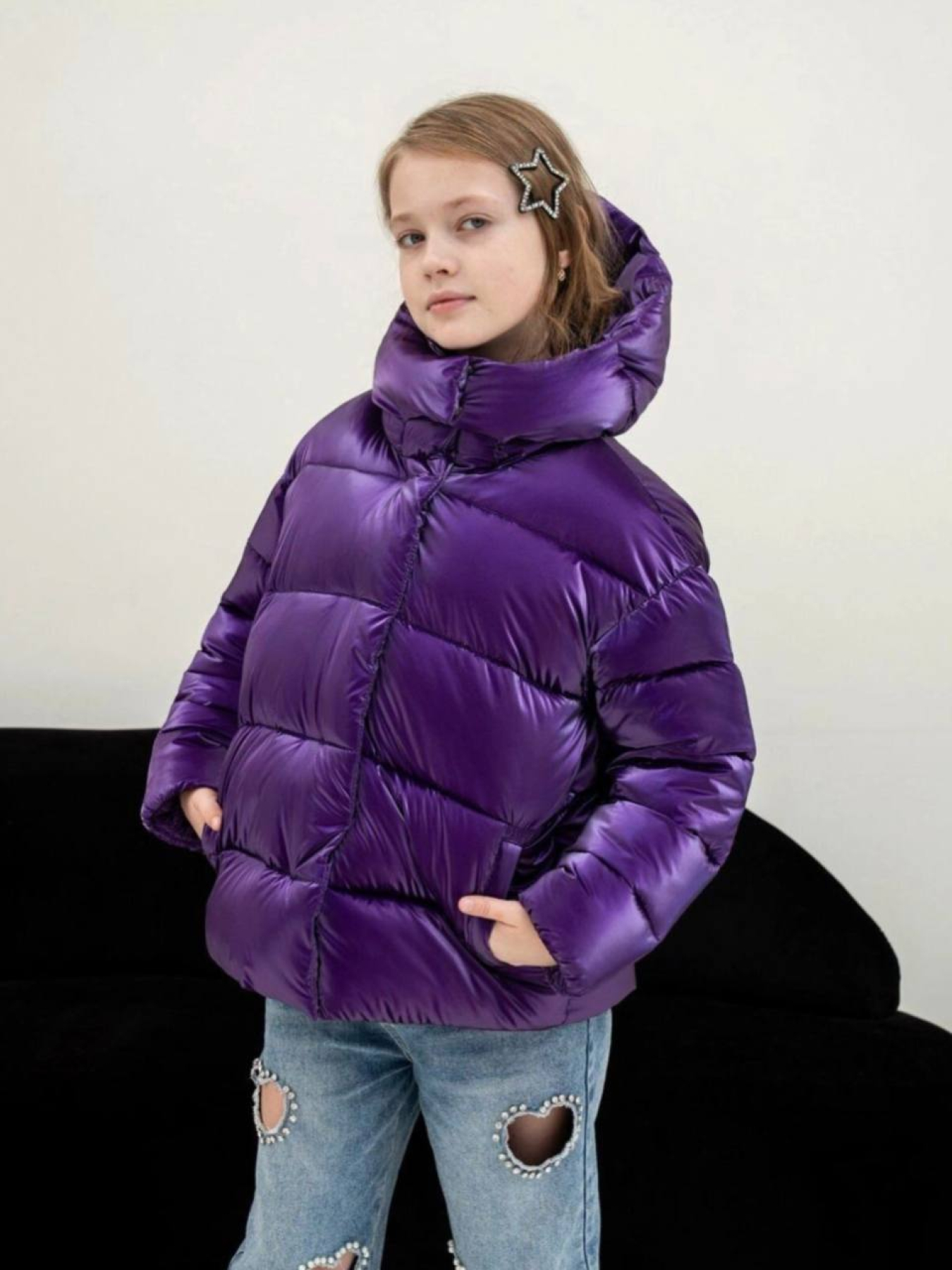 Пуховик UVENTUM модель AN-35-PURP Пуховик UVENTUM модель AN-35-PURP Фото