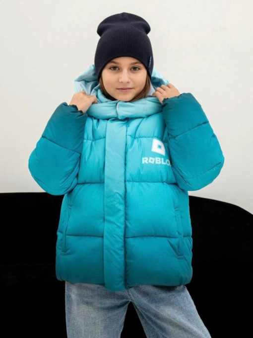 Пуховик UVENTUM Модель AN-37-BLU Фото