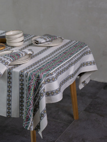 Скатертина "Кузьма" зелена Едельвіка модель 463-25-00green Фото