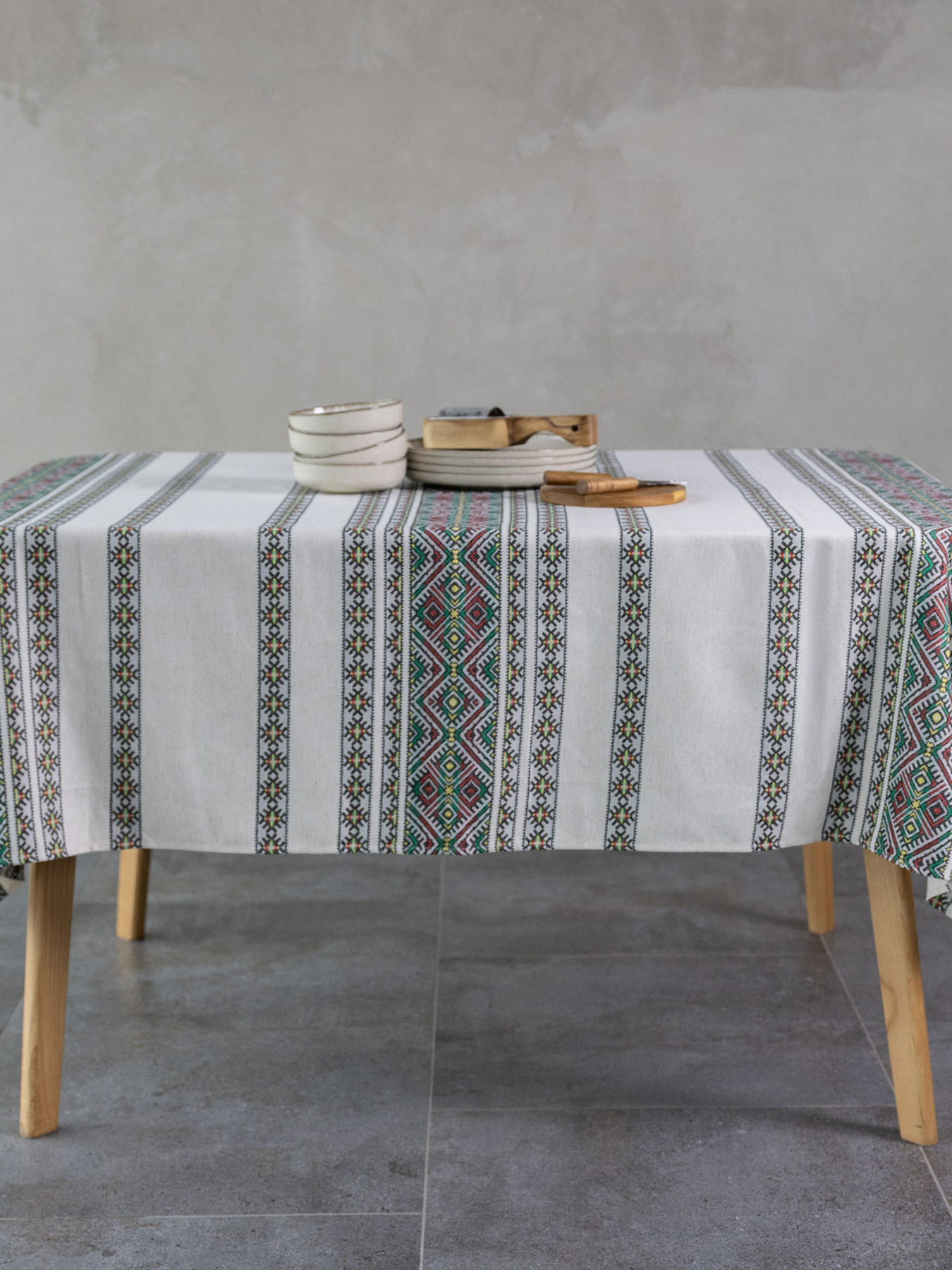 Скатертина "Кузьма" зелена Едельвіка модель 463-25-00green Фото